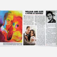 Portrait of William & Kate by Stephen B. Whatley - Royal Feature in HELLO magazine, April 2011