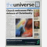 Stephen B. Whatley - front page of Catholic Universe. December 2011