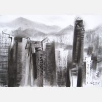 Hong Kong: View From Mid-Levels. 2019 by Stephen B. Whatley