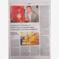Artist Stephen B Whatley interviewed by Gabriel Samaniego in Spanish newspaper ABC - August 16, 2026